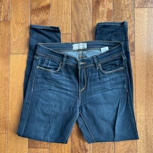 Free People Deep Indigo Skinny Jeans